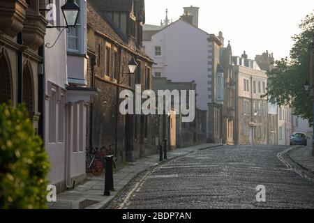 Blick nach Osten auf die Merton Street, Oxford Stockfoto