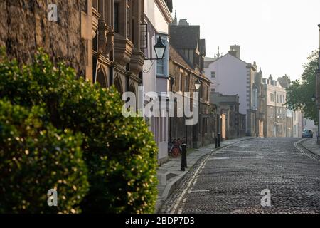 Blick nach Osten auf die Merton Street, Oxford Stockfoto