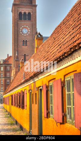 Nyboder, Kopenhagen, Dänemark Stockfoto