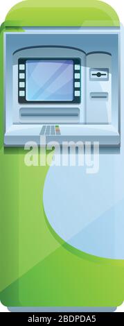 Symbol für geldautomaten an der Universität. Cartoon des ICON atm-Automaten der Universität für Webdesign isoliert auf weißem Hintergrund Stock Vektor