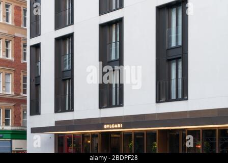 Bulgari, 171 Knightsbridge, London SW7 1DW von Squire & Partners Stockfoto