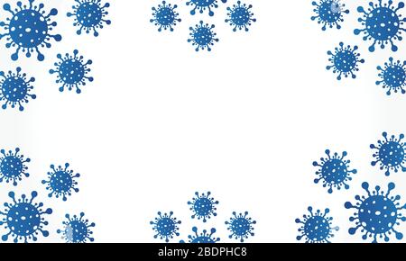 Coronavirus Pandemie Disease (COVID-19) Social Awareness Design. 2019-nCov/Novel Corona Virus Pandemy Vector Template Stock Vektor