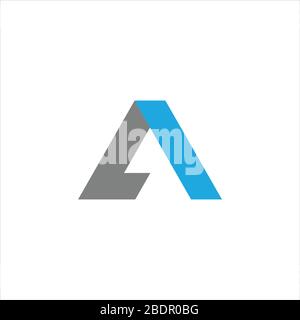 Anfangsbuchstabe la Logo oder al Logo Vector Designvorlage Stock Vektor