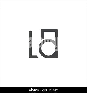 Anfangsbuchstabe la Logo oder al Logo Vector Designvorlage Stock Vektor