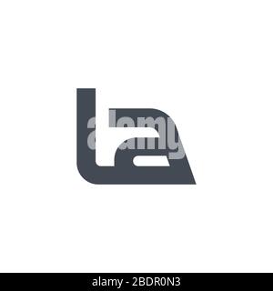 Anfangsbuchstabe la Logo oder al Logo Vector Designvorlage Stock Vektor