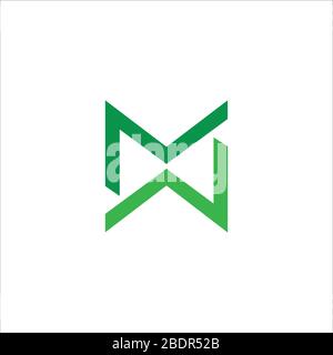 Anfangsbuchstabe mw-Logo oder wm-Logo-Vektor-Designvorlage Stock Vektor
