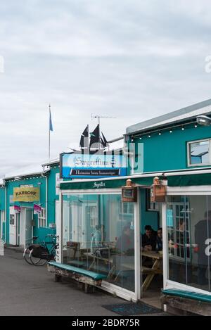 Seabaron Meeresfrüchte und Lobstersuppe Restaurant im Hafen in Reykjavik, Island Stockfoto