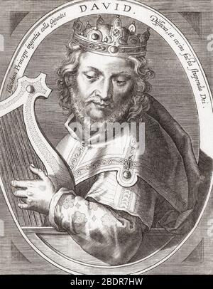 Alten Testament. David, der König des Vereinigten Königreichs Israel ...