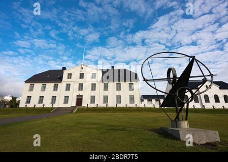 Menntaskólinn í Reykjavík – Reykjavik Junior College am Lækjargata. 7 in Reykjavik, Island Stockfoto