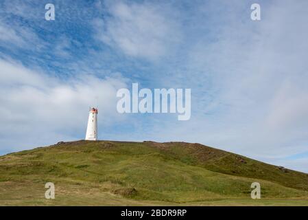 Reykjanesviti, der Leuchtturm in Rekjanes, Island Stockfoto