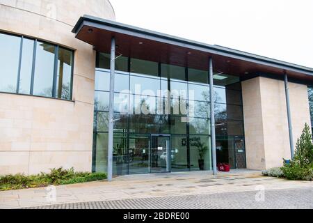 RBS-Hauptsitz, Gogarburn, Royal Bank of Scotland, Hauptsitz, Konferenzzentrum Stockfoto