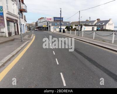 Newquay desertierte, Covid 19 Lockdown, Einkaufsviertel leer, Touristengeschäft geschlossen. Newquay Cornwall, Großbritannien. Kredit:Robert Taylor/Alamy Live News Stockfoto