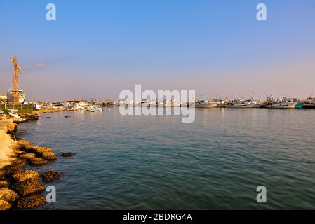 Blick auf das Meer von Sciacca Sizilien Italien Stockfoto