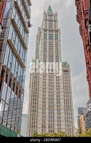 Das Woolworth Building, New York Stockfoto