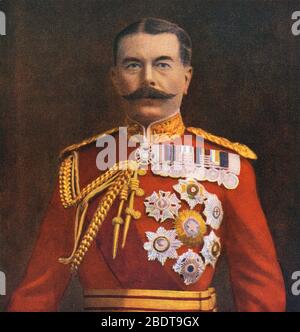 HORATIO HERBERT KITCHENER (1850-1916) Senior British Army Officer in Vollkleidung im Juli 1910 Stockfoto