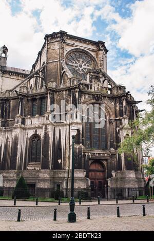 Katharinenkirche, Brüssel an einem sonnigen Tag Stockfoto