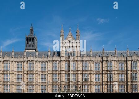 Big Ben Queen Elizabeth Tower Palace of Westminster, City of Westminster, London SW1 Entworfen von Charles W. Barry & Augustus W. N. Pugin Stockfoto