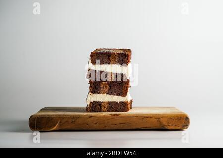 Schokoladenbananenbrot Eis Sandwich Stockfoto