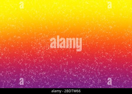 Grafische Darstellung der dynamischen Farbe spritzt Textur auf Verlauf warmen Farben. Moderne digitale Kunst Hintergrund. Trendiges Oberflächendesign. Kopierbereich Stockfoto