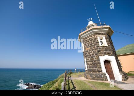 Leuchtturm, Port St Johns, Wild Coast, Eastern Cape, Transkei, Südafrika Stockfoto