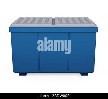 Garbage Dumpster Isoliert Stockfoto