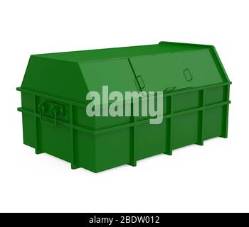 Garbage Dumpster Isoliert Stockfoto