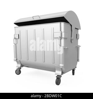 Garbage Dumpster Isoliert Stockfoto