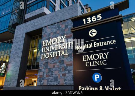 Emory University Hospital in Atlanta, Georgia. (USA) Stockfoto