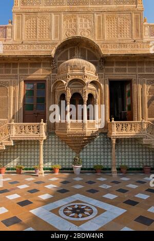 Jawahar Vilas Mandir Palace Jaisalmer Rajasthan Indien Stockfoto