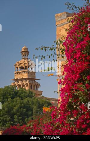 Tazia Tower Badal Vilas Mandir Palace Jaisalmer Rajasthan Indien