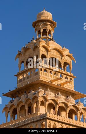Tazia Tower Badal Vilas Mandir Palace Jaisalmer Rajasthan Indien