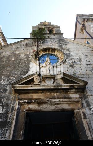 Igreja de São José auf der UL. od Puča Straße in der Altstadt von Dubrovnik, Kroatien. Stockfoto