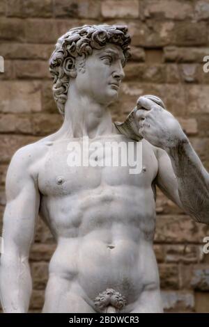 David Marmorstatue, Florenz, Toskana, Italien. Stockfoto