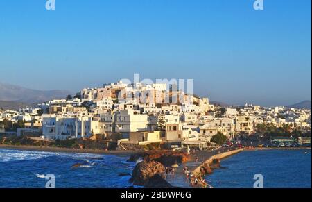 Landschaft der Insel Naxos Kykladen Griechenland Stockfoto
