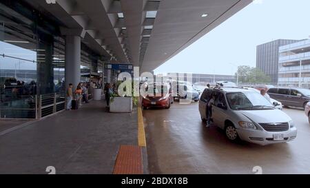 Chicago O Hare Airport Passenger Drop off - CHICAGO, USA - 20. JUNI 2019 Stockfoto