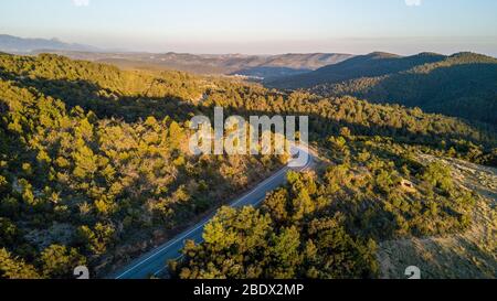 Hoya de Huesca, Luftaufnahmen, Aragon, Spanien Stockfoto