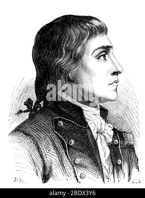 Claude de Lisle, französischer Offizier der revolutionären Armee Stockfoto