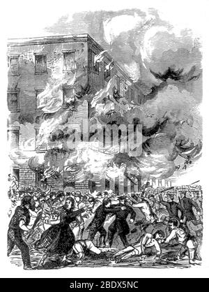 New York Draft Riots, 1863 Stockfoto