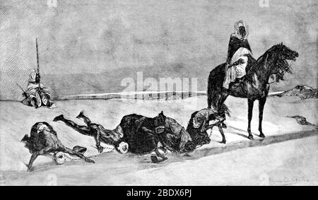 Arabischer Sklavenhandel, 19. Jahrhundert Stockfoto