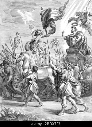 Triumph des Scipio Africanus, 3. Jahrhundert v. Chr. Stockfoto