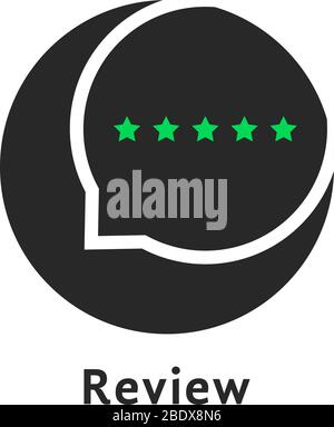 Runde einfache Überprüfung Logo isoliert auf weiß Stock Vektor