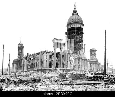 San Francisco Erdbeben 1906 Stockfoto