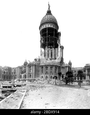 San Francisco Erdbeben 1906 Stockfoto