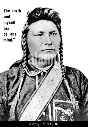 Chief Joseph, Nez Perce Indianerhäuptling Stockfoto