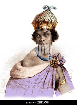 Ana Nzinga, angolanische Königin Stockfoto