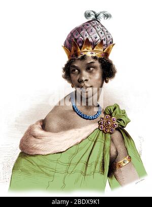 Ana Nzinga, angolanische Königin Stockfoto