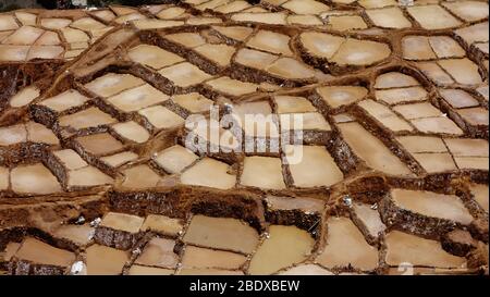 Salinas de Maras von Inca Stockfoto
