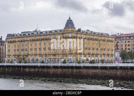 Maria Cristina Hotel in San Sebastian Küstenstadt in der baskischen Autonomen Gemeinschaft, Spanien Stockfoto