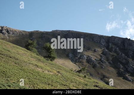 Landschaft des valsusa Berges in piemont Stockfoto