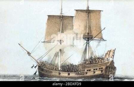 Aufstand der Marlborough, 1752 Stockfoto